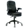 Imagen de una Silla Leather Bremen en color negro.