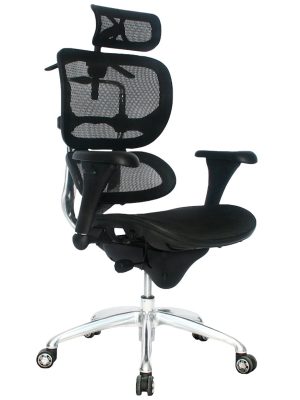 Imagen de una Silla Luxury Ergo Human Eco en color Negro.