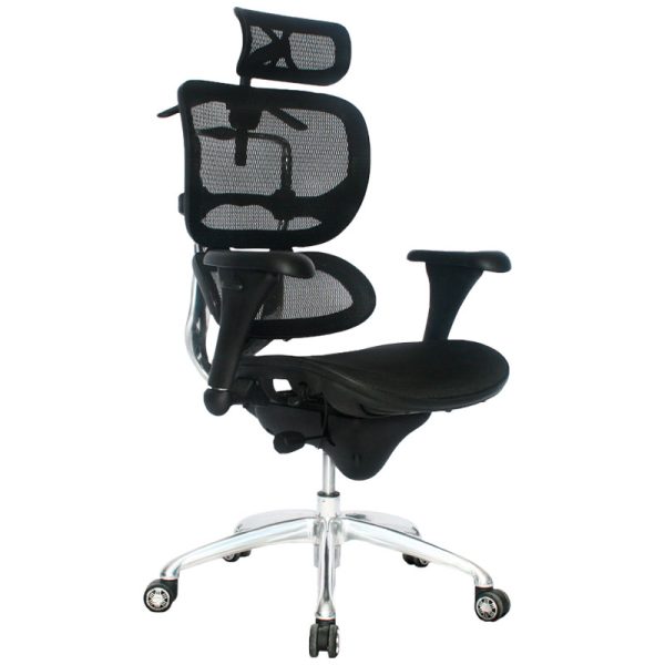 Imagen de una Silla Luxury Ergo Human Eco en color Negro.