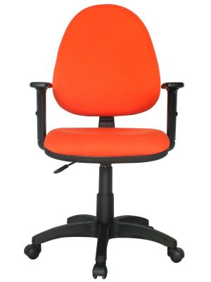 Imagen frontal de la Silla Paño Madrid en color naranja.