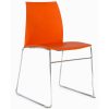 Imagen de una Silla Interlocutora Slitta en color naranja